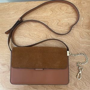 CHLOÉ Faye crossbody bag in brown leather